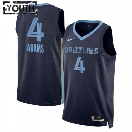 Dres Memphis Grizzlies Steven Adams 4 Nike 2022-23 Icon Edition Navy Swingman - Dječji
